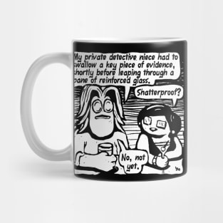 SHATTERPROOF? (white on dark) Mug